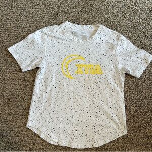 Zyia Kids Size 6-7 White Black and Yellow Graphic T-Shirt, 💯 Cotton